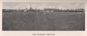 A Hobart Cricket Ground, Tasmania, Ausztrália, 1912 alkotó: The Sydney Daily Telegraph