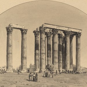 Olimpiai Zeusz temploma, 1890.