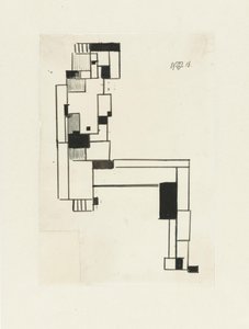 Ülő női akt, kezét a fején Ülő női akt alkotó: Theo van Doesburg (signed by artist)