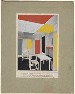 "Színes megoldás" Színösszetétel a belső térben alkotó: Theo van Doesburg