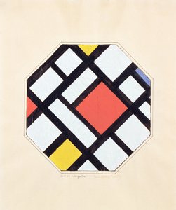 Tanulmány egy kompozícióhoz, 1923 alkotó: Theo van Doesburg