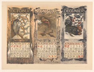 1903. októberi, szeptemberi és decemberi naptárak