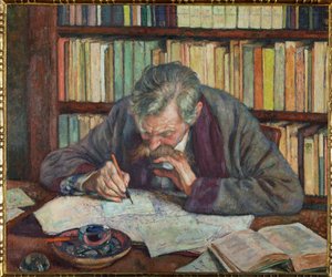 Emile Verhaeren belga író (festmény vászonra) alkotó: Theo van Rysselberghe
