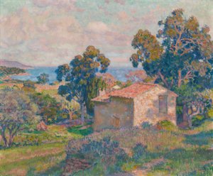 Tájkép Provence-ból alkotó: Théo van Rysselberghe