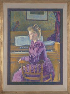 Maria Sèthe a harmóniumnál alkotó: Théo van Rysselberghe