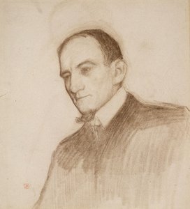 Félix Fénéon portréja alkotó: Théo van Rysselberghe