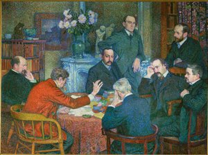 Reading (festmény vászonra) alkotó: Theo van Rysselberghe