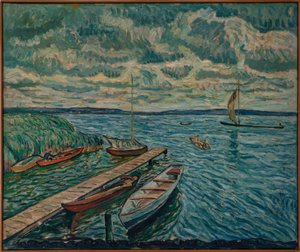 Hajók a Schwielowsee-n