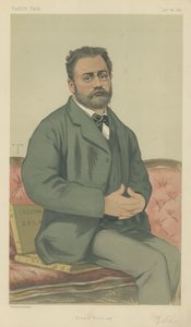 Emile Zola (színes litó) alkotó: Theobald Chartran