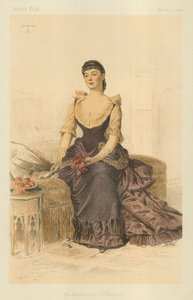 The Marchioness of Tweeddale, 1884. március 1., Vanity Fair rajzfilm alkotó: Theobald Chartran