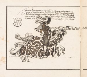 Könyv a versenyekről: Jouster jobbra néző alkotó: Theobald Senefelder