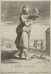 Heilige Praxedis S. Prassede (cím a tárgyon) alkotó: Theodoor Galle
