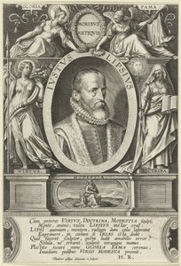 Justus Lipsius portréja Ivstvs Lipsivs (cím az objektumon) alkotó: Theodoor Galle