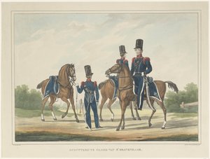Puskás lóháton Hágában, 1830 Puska a hágai lovon (cím a tárgyon) alkotó: Theodoor Soeterik