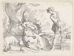 Pásztor és pásztorlány alkotó: Theodoor van Thulden