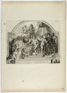 IV. Fülöp Ferdinánd herceg kinevezése Hollandia kormányzójává, 25. tábla Casperius Gevartiustól, Pompa Introitus Honori Serenissimi Principis Ferdinandi (A legnyugodtabb és legtiszteletesebb bíboros-Infante Ferdinánd diadalmenete) alkotó: Theodoor van Thulden