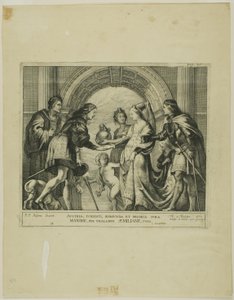 Maximilian osztrák király és Burgundi Mária házassága alkotó: Theodoor van Thulden