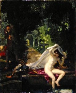 Susanna and the Elders (olaj a panelen)
