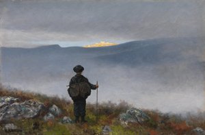 Messze, messze Soria Moria Palota csillogott, mint az arany alkotó: Theodor Kittelsen