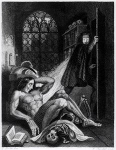 Illusztráció Mary Shelley (1797-1851) „Frankenstein” című művéből