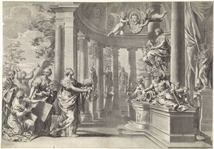 Allegorikus ábrázolás: a Bölcsesség temploma (Sapienta) alkotó: Theodor Matham