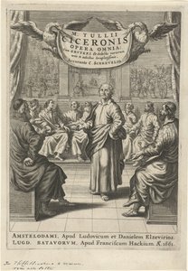 Cicero és az alakok megvitatása Címlap ehhez: Cicero, Opera omnia, 1661