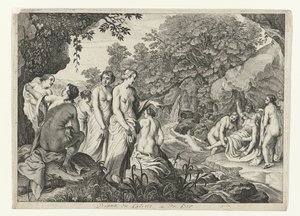 Diana felfedezi Callisto terhességét Ovidius metamorfózisai (sorozat címe)
