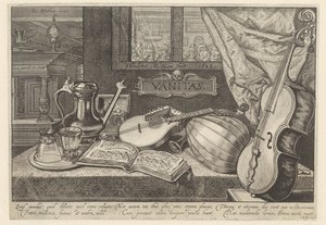 Vanitas csendélet hangszerekkel