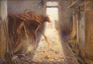 Tehénistálló Saltholm szigetén alkotó: Theodor Philipsen