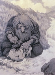 A troll, aki mossa a kölykét
