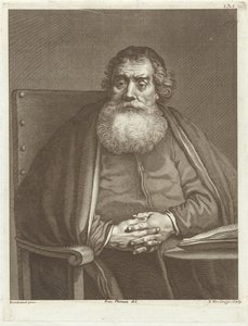 Ülő férfi szakállas alkotó: Theodor Vercruys