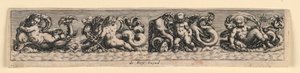 Díszítő panel: Tengeri szörnyek alkotó: Theodor de Bry