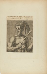 Nacol-Absov, Roi Du Promon-/toire des.... (a Les Vrais Pourtraits et Vies des Hommes Illustres című könyvből) alkotó: Theodor de Bry
