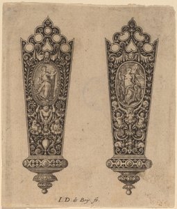 Dísz a kés nyeléhez alkotó: Theodor de Bry
