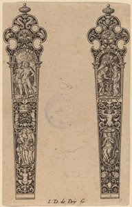 Dísz a kés nyeléhez alkotó: Theodor de Bry