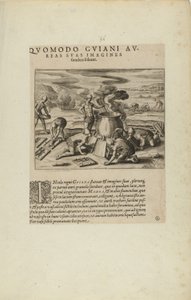 Quomodo Guiani Au-/reas Suas Imagines/Fundere Soleant. (a könyvből, Americae, hetedik és nyolcadik rész)