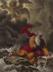 Ezékiel és a kerubok (rézkarc)