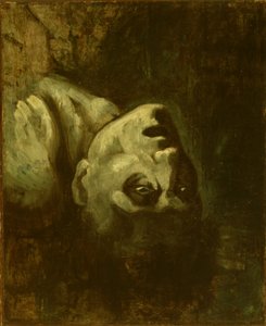 Egy megfulladt ember feje, 1819 körül (olaj, papír, vászonra szerelve) alkotó: Theodore (circle of) Gericault