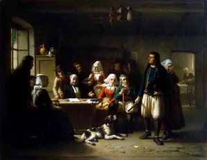 A végrendelet feloldása után, 1869. alkotó: Theodore Bernard de Heuvel