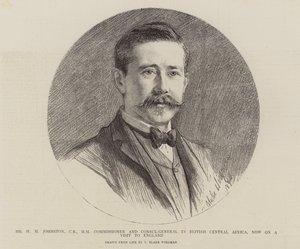 H. H. Johnston úr, brit közép-afrikai biztos és főkonzul, aki jelenleg angliai látogatáson tartózkodik. alkotó: Theodore Blake Wirgman