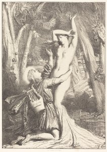 Apollón és Daphné alkotó: Théodore Chassériau