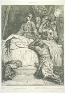14. tábla (V. felvonás, II. jelenet), az Othellóból: Tizenöt rézkarc alkotó: Théodore Chassériau