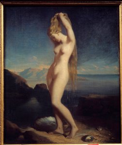 Venus anadyomene vagy Vénusz tengeri festménye, Theodore Chasseriau (1819-1856) 1838 V. 0,65 x 0,55 m