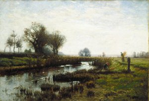 Késő délután, Dachau Moor (olaj, vászon)