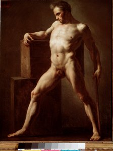 Academie A meztelen test akadémiai vizsgálata. Jean Louis Theodore Gericault (1791-1824) festménye 1808-1812 V. 79x62 cm Rouen, musee des Beaux Arts alkotó: Theodore Gericault