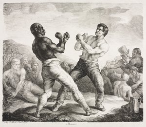 Bokszolók alkotó: Theodore Gericault