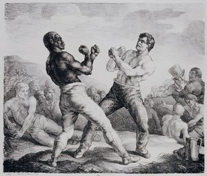 Bokszolók, 1818 alkotó: Theodore Gericault