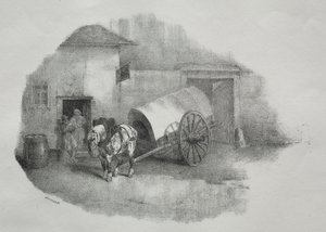 Szekér ló ki a stringers alkotó: Theodore Gericault