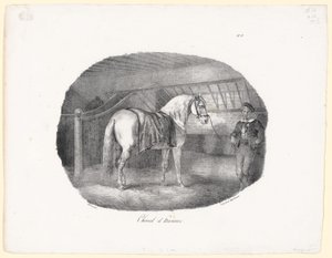 Hannoveri ló (A Hanoverian Horse) alkotó: Theodore Gericault