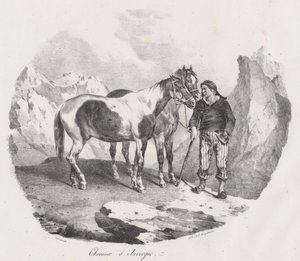 Auvergne-i lovak (Auvergne Horses) alkotó: Theodore Gericault